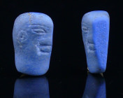 Egypte - Basse époque - Elément d'incrustation en fritte ou "egyptian blue" - 633-332 av. J.-C. - (26-30ème dynastie)
Bel élément d'incrustation en f...