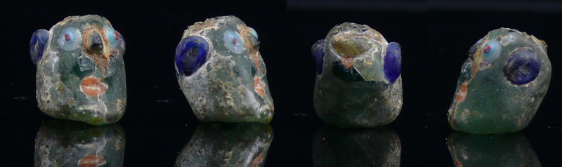 Phénicie - Perle anthropomorphe en pâte de verre - 500 / 300 av. J.-C.
Perle en...