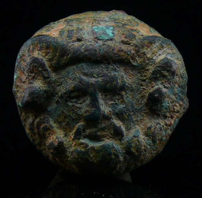 Gréco-Romain - Mascaron du dieux Pan en bronze - 300 / 100 av. J.-C.
Mascaron -...