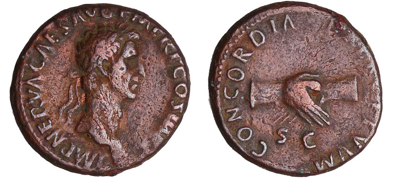 Nerva - As (96, Rome) - Mains jointes
A/ IMP NERVA CAES AVG P M TR P COS II P P...