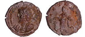 Victorin - Antoninien - (269-270, Cologne) - La Piété (buste à gauche)
A/ IMP C VICTORINVS P F AVG Buste radié et cuirassé à gauche. 
R/ PIETAS AVG ...