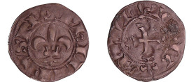 France - Philippe III (1270-1285) - Toulousain
A/ PHILIPVS REX. Fleur de lis.
R/ TO LA CI VI. Croix fleurdelisée.
TTB+
Dy.203-C192-L.209
 Ar ; 0....
