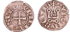 France - Philippe III (1270-1285) - Denier tournois
A/ + PHILIPVS REX. Croix. 
R/ + TVRONVS CIVIS. Châlet tournois.
TTB
Dy.204-C.167-L.207
 Ar ; ...
