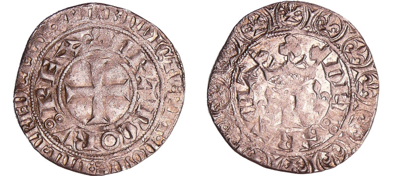 France - Charles V (1364-1380) - Blanc au K - (20 avril 1365)
A/ DEI : GRACIA d...