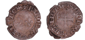France - Charles VII (1422-1461) - Denier tournois - Lyon
A/ + KAROLVS REX. Deux lis.
R/ + TVRONVS FRANCIE Croix.
TB+
Dy.502-C.722-L.499
 Bill ; ...