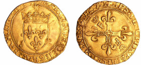 France - François 1er (1515-1547) - Ecu d'or au soleil - 2ème type - 23 janvier 1515 (Paris)
A/ FRANCISCVS DEI: GRA: FRNCORVM: REX Ecu de France cour...