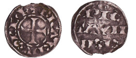 France - Poitou - Richard Cœur De Lion - Denier
Richard Cœur De Lion (1189-1199). A/ RICARDVS REX. Croix.
R/ PIC / TAVIE / NSIS sur trois lignes.
T...