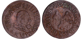France - Comtat venaissin - Urbain VIII - Double tournois 1637 (Avignon)
Urbain VIII (1623-1644). A/ VRBANVS VIII PONT MAX. Buste du Pape à droite. ...