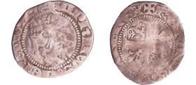 France - Dauphiné - Charles VII, roi dauphin - Denier
Charles VII, roi dauphin (1422-1440). A/ KAROLVS FRAN REX Croix cantonnée de deux lis et de deu...