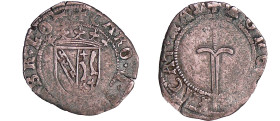 France - Lorraine - Duché de Lorraine - Charles III - Double denier (Nancy)
Charles III (1545-1608). A/ CARO D G CALABR DVX LOT Ecu couronné.
R/ + M...