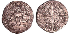 France - Calais - Henri VI - Gros (Calais)
Henri VI (1422-1453). A/ + hEnRIC’x DI’x GRA’x REXx AnGL'x Z FRAnC. Buste de face.
R/ VIL - LAx - CALI-SI...