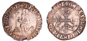 France - Ordre de Saint-Jean à Rhodes - Dieudonné de Gozon - Gigliato
Dieudonné de Gozon (1345-1353). A/ + FR DEODAT D GOSONO DI GRA MGR Le grand maî...