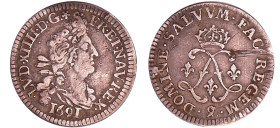 France - Louis XIV (1643-1715) - 4 sols aux 2 L - 1691 9 Rennes)
TTB
L4L.250-Ga.106
 Ar ; 130 gr ; 20 mm