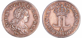 France - Louis XV (1715-1774) - Livre d’argent dite « de la Compagnie des Indes » - 1720 A (Paris) avec la rosette
SUP
L4L.452-Ga.297a
 Ar ; 3.67 g...