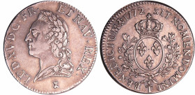 France - Louis XV (1715-1774) - Ecu à la vieille tête - 1772 T (Nantes)
TTB+
L4L.512-Ga.323
 Ar ; 29.12 gr ; 40 mm