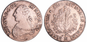 France - Louis XVI (1774-1792) - Ecu aux branches d’olivier - 1784 M (Toulouse)
TB
L4L.540-Ga.356
 Ar ; 28.86 gr ; 43 mm