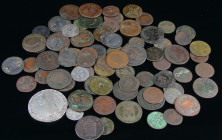 France - Lot Louis XIV à Louis XVI, 73 monnaies de cuivre et 7 monnaies en argent
B à TB