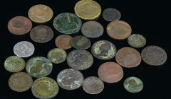 France - Lot monnaies royales et révolution de l'atelier de Metz (25 monnaies)
B à TTB