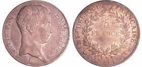 France - Napoléon 1er (1804-1814) - 5 francs An 14 A (Paris)
SUP
Ga.580-F.303
 Ar ; 27.74 gr ; 37 mm
