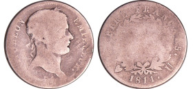 France - Napoléon 1er (1804-1814) - 2 francs 1811 U (Turin)
B
Ga.501-F.255
 Ar ; 9.11 gr ; 27 mm