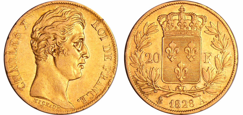 France - Charles X (1824-1830) - 20 francs 1828 A (Paris)
SUP
Ga.1029-F.520
 ...