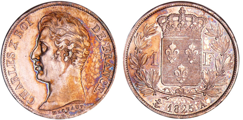 France - Charles X (1824-1830) - 1 franc 1825 A (Paris) 5 feuilles
SPL
Ga.450-...
