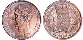 France - Charles X (1824-1830) - 1 franc 1826 B (Rouen) 5 feuilles
SUP+
Ga.450-F.207
 Ar ; 5.01 gr ; 23 mm