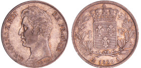 France - Charles X (1824-1830) - 1 franc 1829 A (Paris)
SUP
Ga.450-F.207
 Ar ; 4.94 gr ; 23 mm