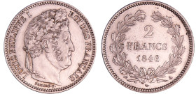 France - Louis-Philippe Ier (1830-1848) - 2 francs 1846 A (Paris)
SPL
Ga.520-F.260
 Ar ; 9.96 gr ; 27 mm