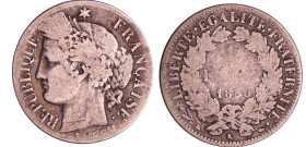 France - Deuxième république (1848-1852) - 1 franc Cérès 1850 K (Bordeaux)
B+
Ga.457-F.211
 Ar ; 4.69 gr ; 23 mm