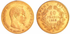France - Napoléon III (1852-1870) - 10 francs grand module 1859 A ( Paris)
TB
Ga.1014-F.506
 Au ; 3.19 gr ; 19 mm
