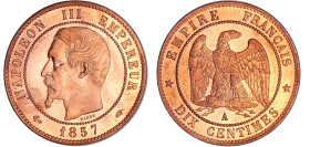 France - Napoléon III (1852-1870) - 10 centimes tête nue 1857 A (Paris)
FDC
Ga.248-F.133
 Br ; 9.95 gr ; 30 mm