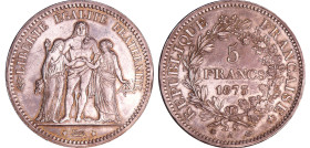 France - Troisième république (1871-1940) - 5 francs Hercule 1873 A (Paris)
SUP
Ga.745-F.334
 Ar ; 25.04 gr ; 37 mm