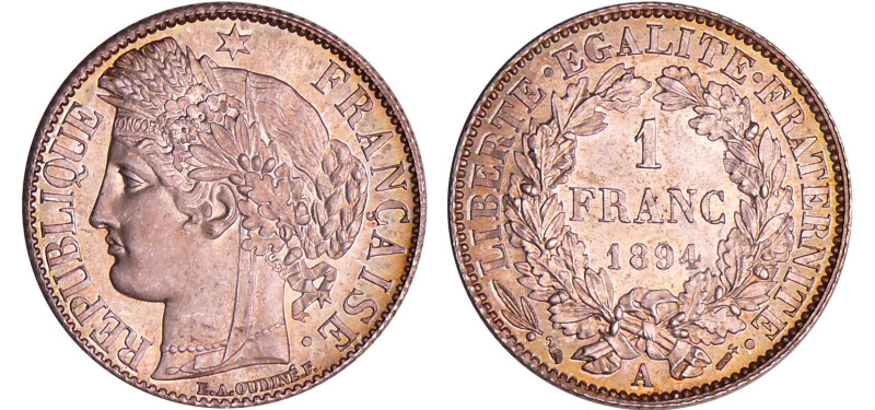 France - Troisième république (1871-1940) - 1 franc Cérès 1894 A (Paris)
SPL
G...