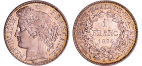 France - Troisième république (1871-1940) - 1 franc Cérès 1894 A (Paris)
SPL
Ga.465-F.216
 Ar ; 4.99 gr ; 23 mm
Monnaie avec son brillant de frapp...