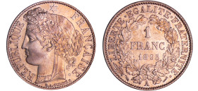 France - Troisième république (1871-1940) - 1 franc Cérès 1895 A (Paris)
SPL
Ga.465-F.216
 Ar ; 4.98 gr ; 23 mm