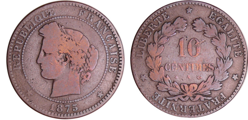 France - Troisième république (1871-1940) - 10 centimes Cérès 1875 A (Paris)
TB...