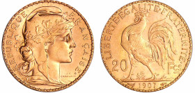 France - Troisième république (1871-1940) - 20 francs Marianne 1907 A (Paris)
SPL
Ga.1064a-F.535
 Au ; 6.44 gr ; 21 mm