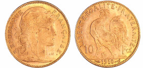 France - Troisième république (1871-1940) - 10 francs Marianne 1910 A (Paris)
SUP+
Ga.1017-F.509
 Au ; 3.23 gr ; 19 mm
