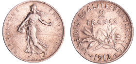 France - Troisième république (1871-1940) - 2 francs Semeuse 1913
SUP
Ga.532-F.266
 Ar ; 9.99 gr ; 27 mm