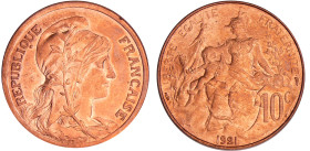 France - Troisième république (1871-1940) - 10 centimes Dupuis 1921
FDC
Ga.277-F.136
 Br ; 10.22 gr ; 30 mm