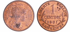 France - Troisième république (1871-1940) - 1 centime Dupuis 1901
SPL
Ga.90-F.105
 Br ; 0.99 gr ; 15 mm