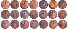 France - Troisième république (1871-1940) - 10 centimes Dupuis lot de 21 monnaies dont 1898 en SUP+ et 1905 en TTB
1898, 1899, 1900, 1901, 1902, 1903...