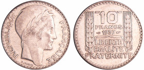 France - Troisième république (1871-1940) - 10 francs Turin argent 1937
SUP
Ga.801-F.360
 Ar ; 9.93 gr ; 28 mm