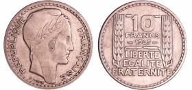 France - Quatrième république (1947-1959) - 10 francs Turin à la grosse tête - 1945 rameaux courts
SUP
Ga.810-F.361
 Cupro-Nickel ; 6.94 gr ; 26 mm...