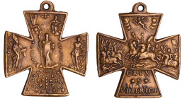 France - Médaille en cuivre de Saint Benoit - XVIIIème siècle
TTB
 Br ; 13.32 gr ; 42 mm