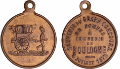 France - Médaillette - Boulogne, concours de pompes à incendie, 1873
SUP
 Laiton ; 4.37 gr ; 24 mm