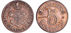 France - Troisième république (1871-1940) - Essai de 5 centimes Chambre de Commerce de Marseille, 1916
SPL
--
 Ar ; 5.66 gr ; 25 mm
