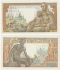 France - 1000 francs "Déesse Déméter" Type 1942
1 trou d'épingle, 2 plis, craquant d'origine.
SPL
Fayette.F40-12
