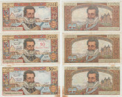 France - 5000 francs et 50 NF francs "Henri IV", Lot des 3 billets
Billets de 5000 francs, 50 NF surchargé et 50 NF.
TTB à SUP
Fayette.F49-F54-F58...